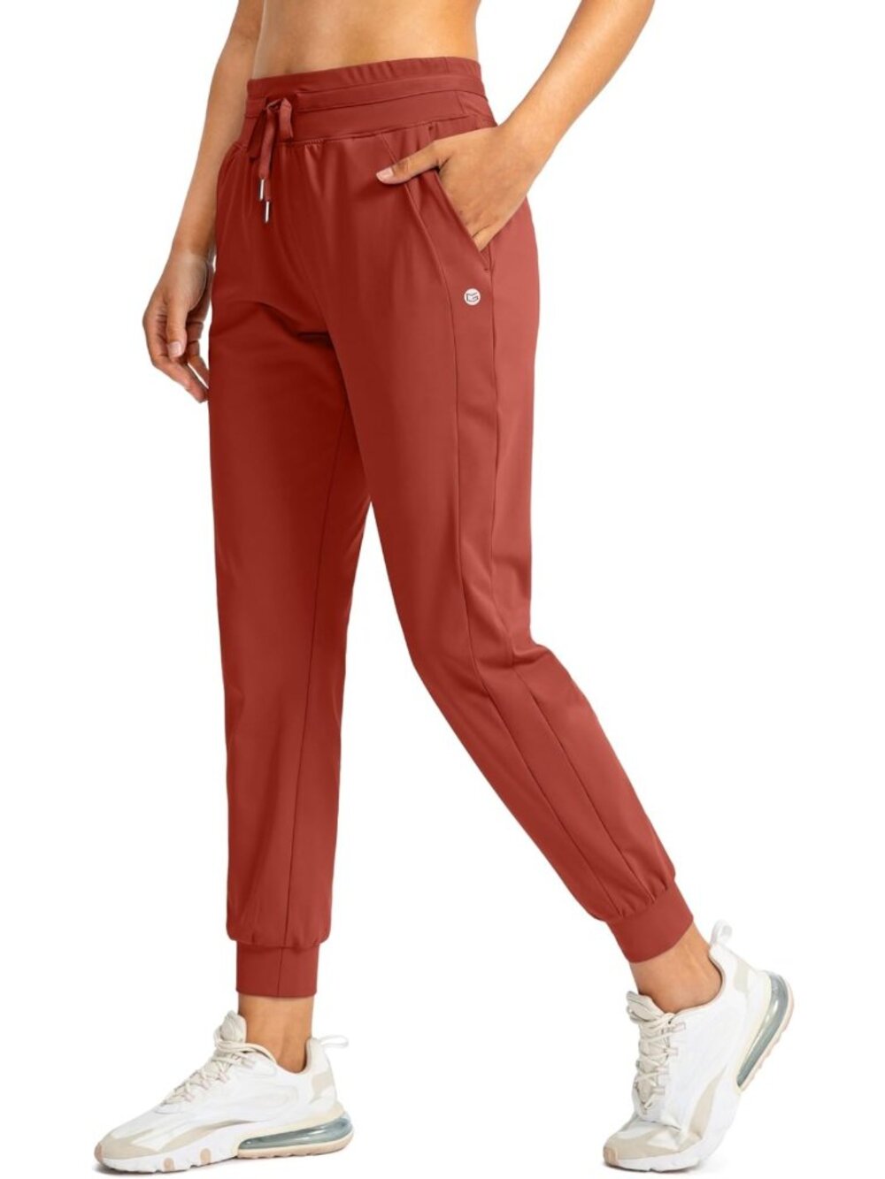 High-Waisted Women's Joggers with Zipper Pockets | Comfy Athletic Pants